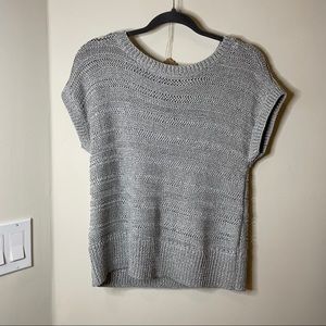 LOFT grey knit top